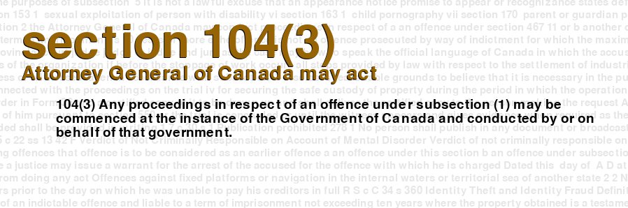 Attorney General of Canada may act