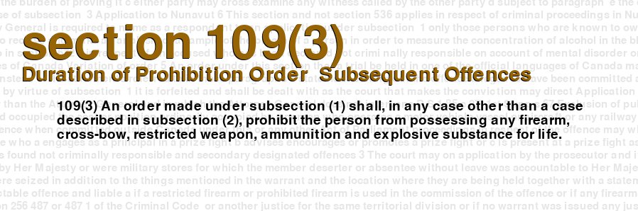 Duration of Prohibition Order  Subsequent Offences