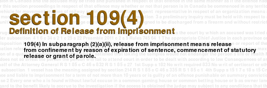 Definition of Release from Imprisonment