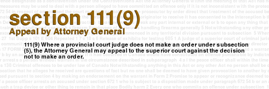 Appeal by Attorney General