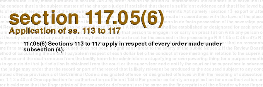 Application of ss. 113 to 117
