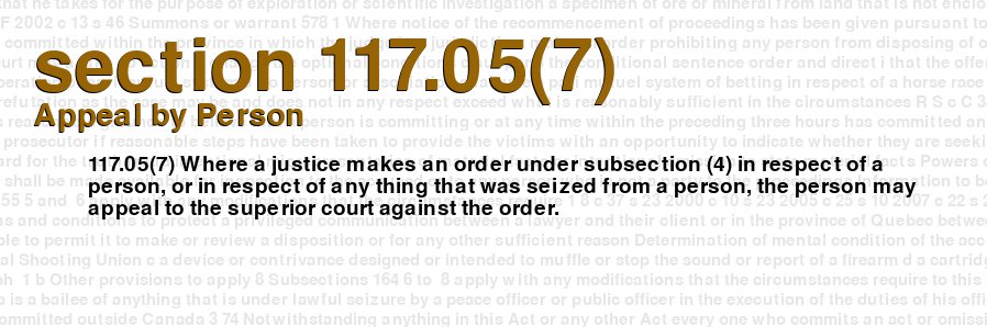 Appeal by Person