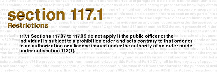 Restrictions