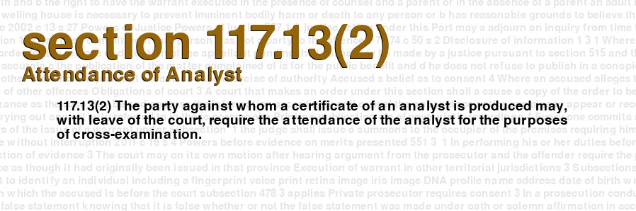 Attendance of Analyst