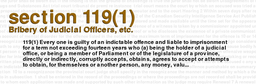 Bribery of Judicial Officers, etc.