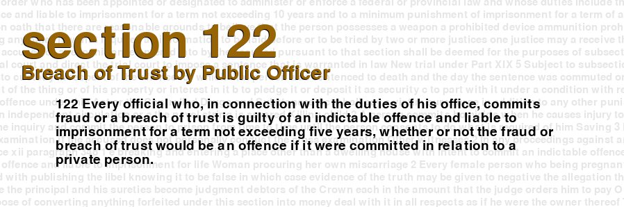 Breach of Trust by Public Officer