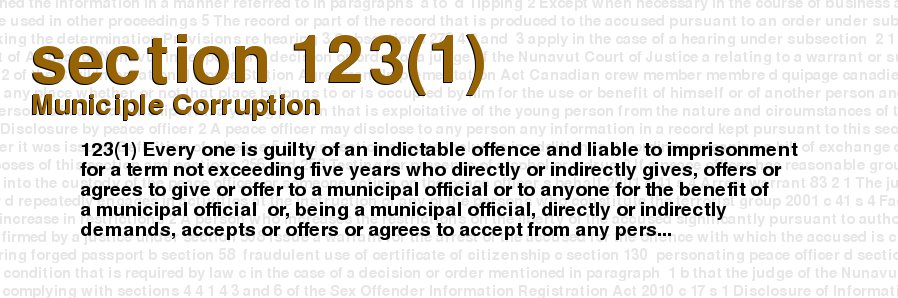 Municiple Corruption