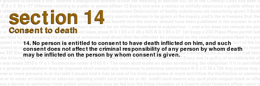 Consent to death