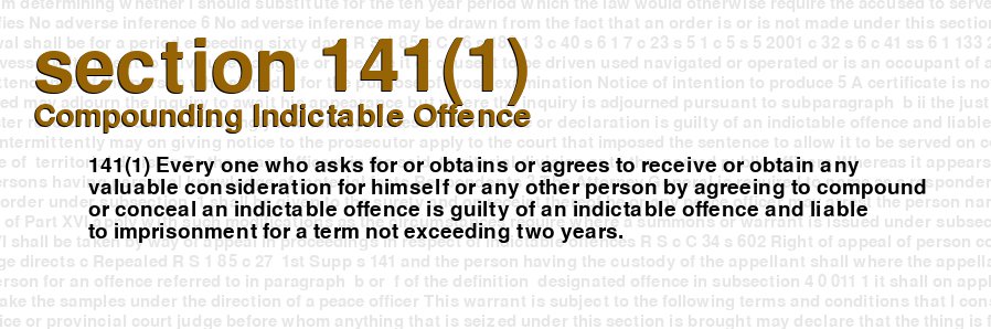 Compounding Indictable Offence