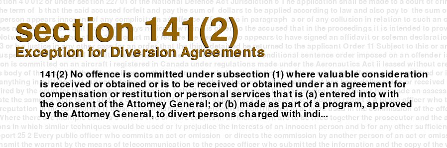 Exception for Diversion Agreements