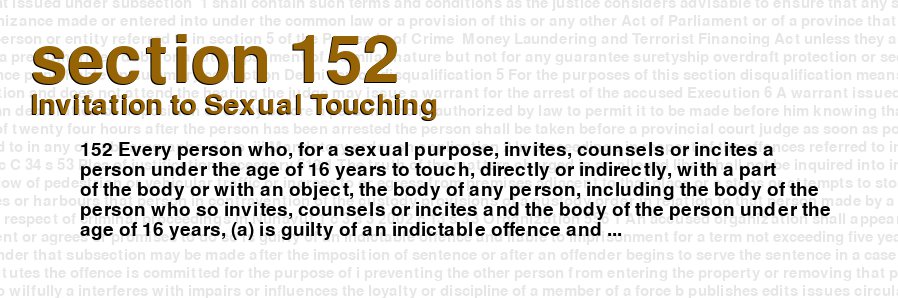 Invitation to Sexual Touching
