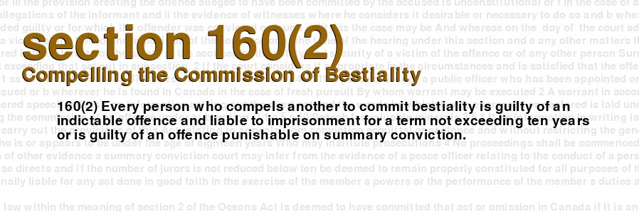 Compelling the Commission of Bestiality