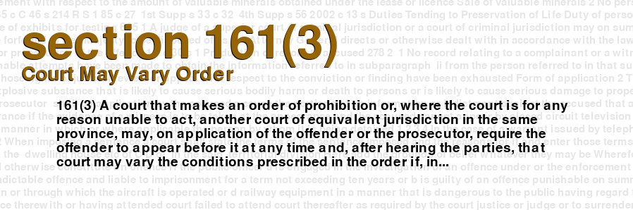 Court May Vary Order