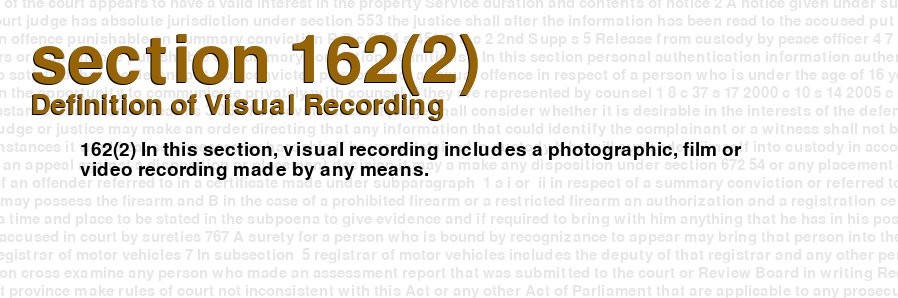 Definition of Visual Recording