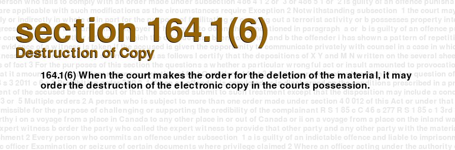 Destruction of Copy