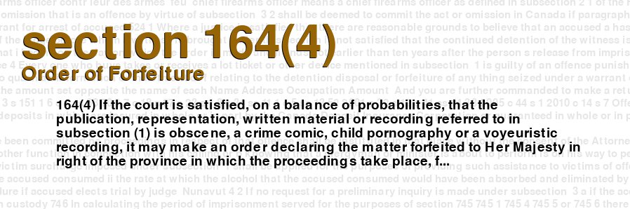 Order of Forfeiture
