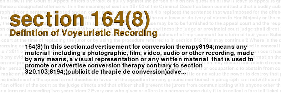Defintion of Voyeuristic Recording
