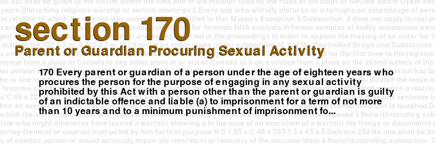 Parent or Guardian Procuring Sexual Activity
