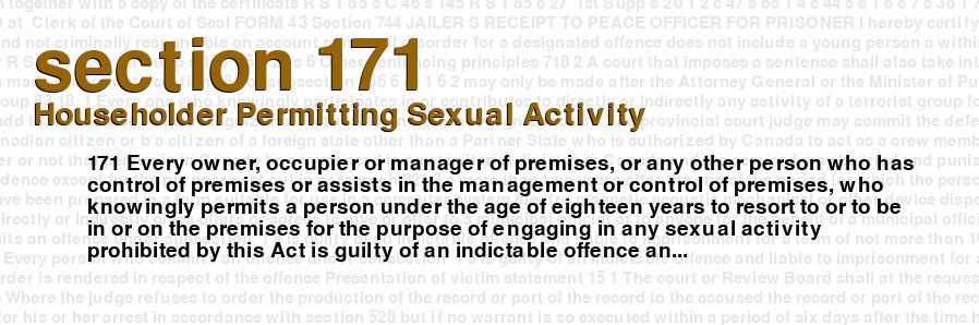 Householder Permitting Sexual Activity