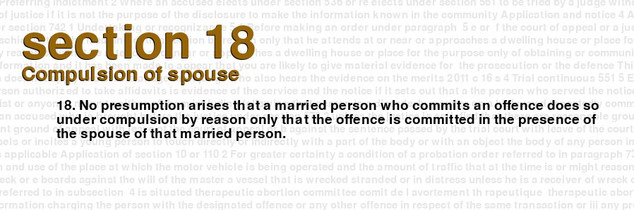 Compulsion of spouse