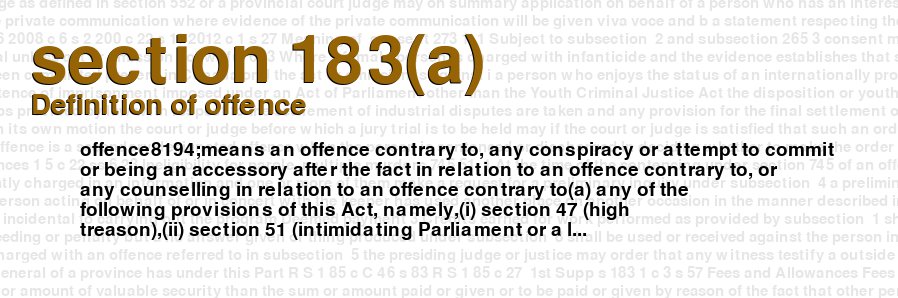Definition of offence