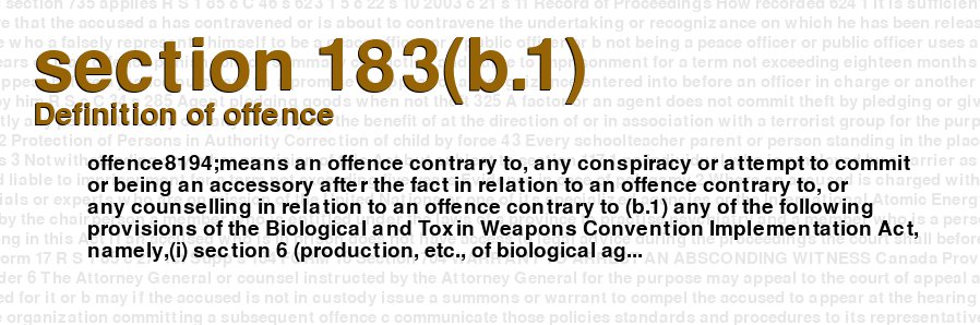 Definition of offence
