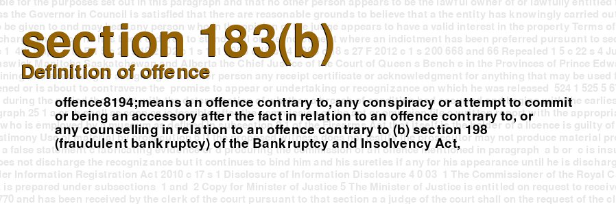 Definition of offence