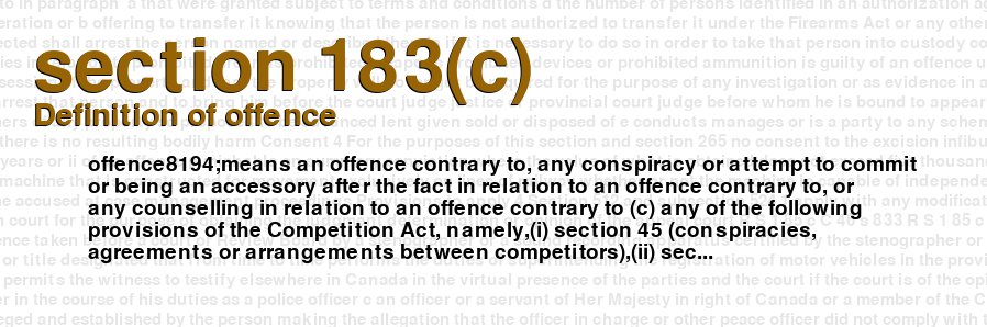 Definition of offence