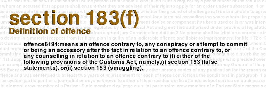 Definition of offence