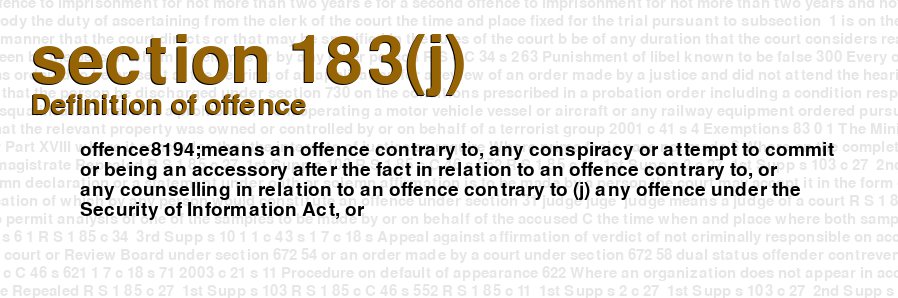 Definition of offence