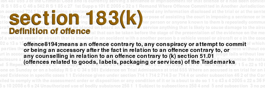 Definition of offence