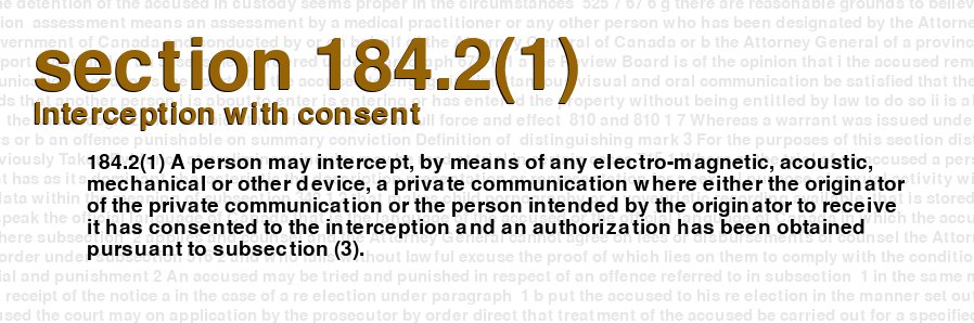 Interception with consent