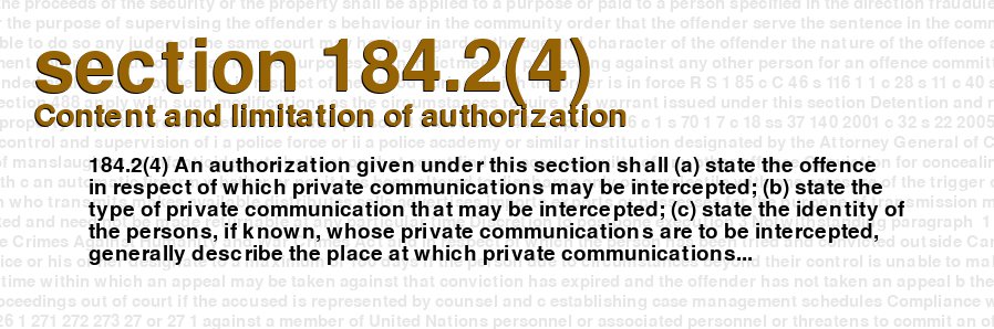 Content and limitation of authorization