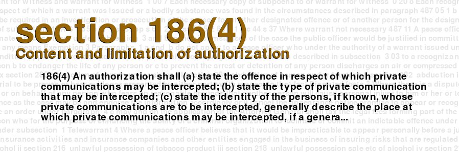 Content and limitation of authorization