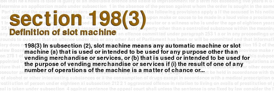 Definition of slot machine