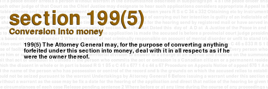 Conversion into money