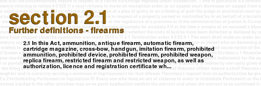 Further definitions - firearms