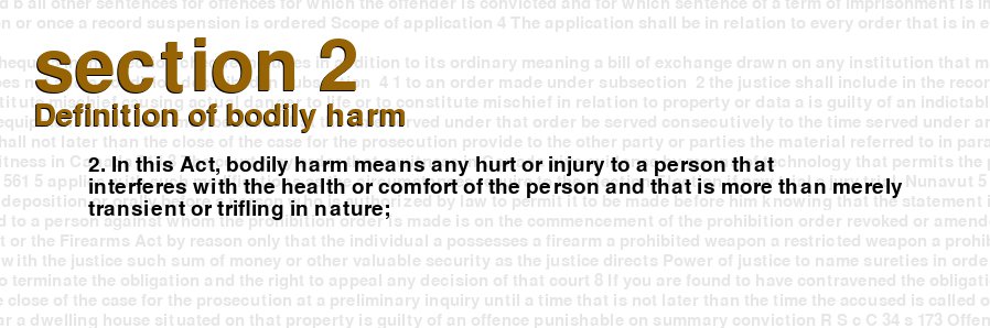 Definition of bodily harm