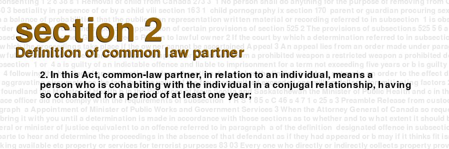 Definition of common law partner