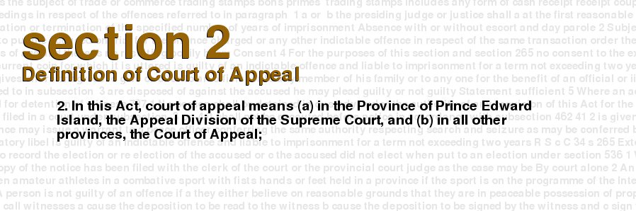 Definition of Court of Appeal
