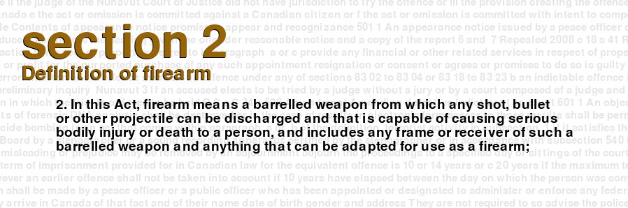 Definition of firearm