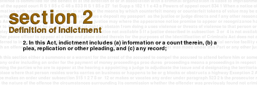 Definition of indictment
