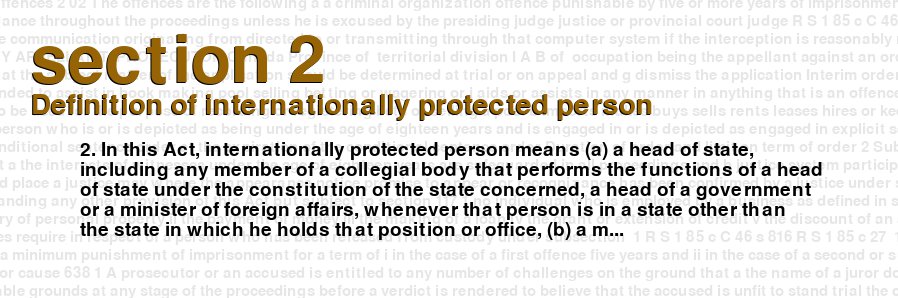 Definition of internationally protected person