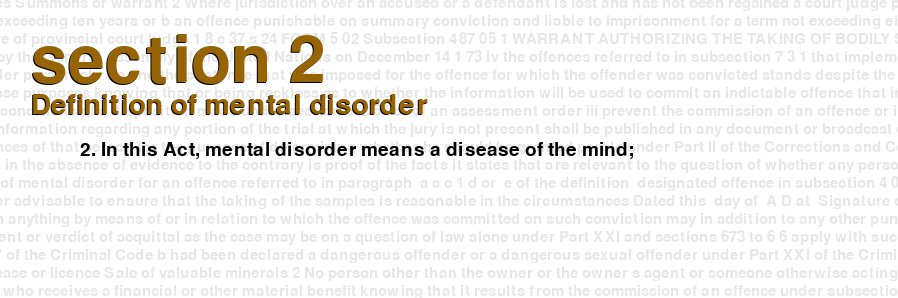 Definition of mental disorder