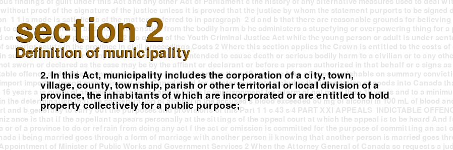 Definition of municipality