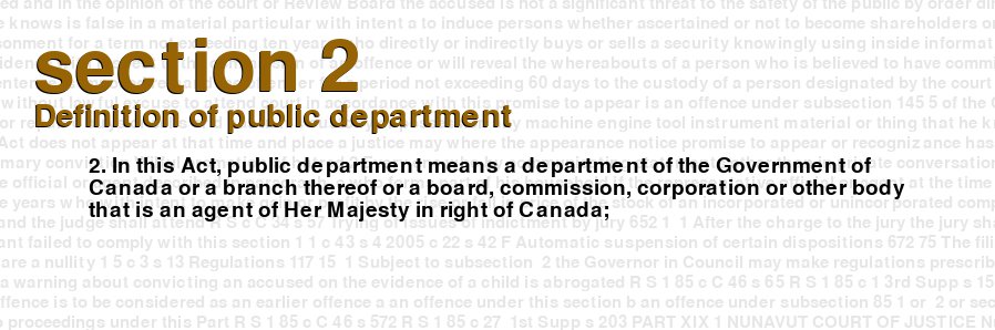 Definition of public department