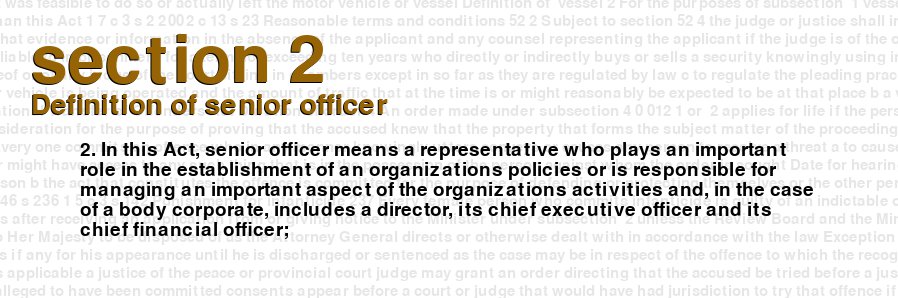 Definition of senior officer