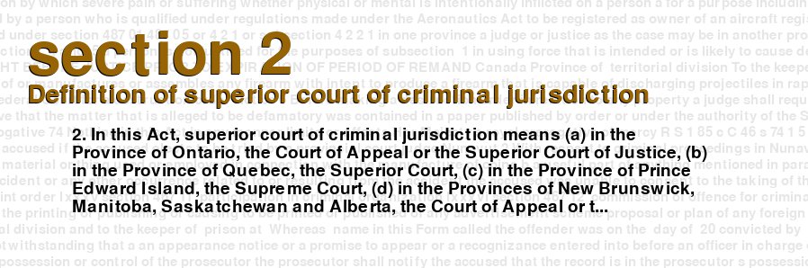 Definition of superior court of criminal jurisdiction