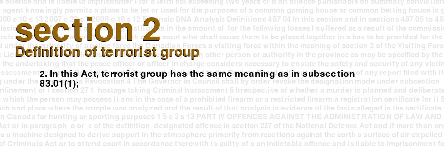 Definition of terrorist group
