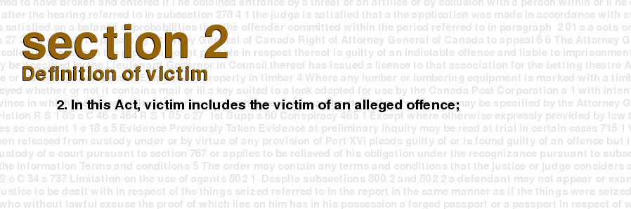 Definition of victim